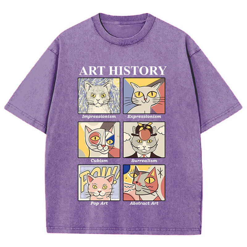 Art History Teacher Washed T-Shirt