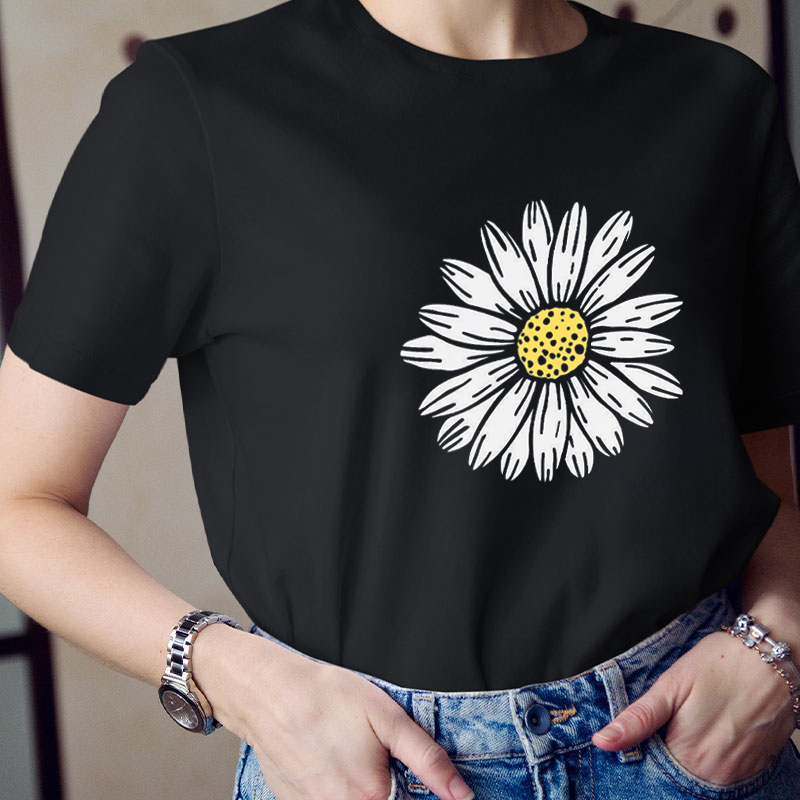 Daisy Wildflower Teacher T-Shirt