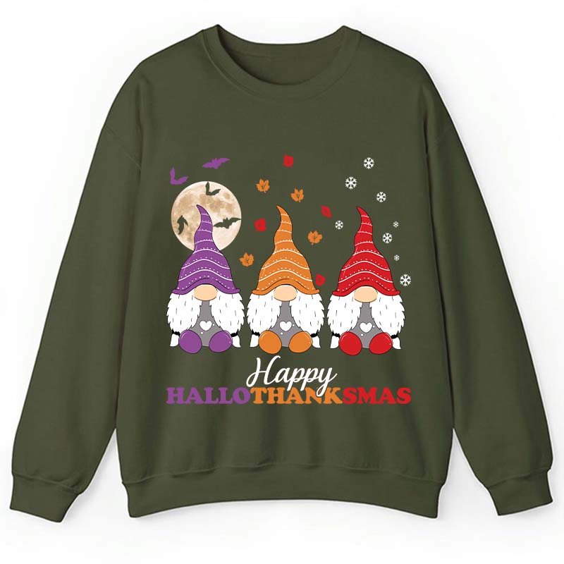 Happy Hallothanksmas Teacher Sweatshirt