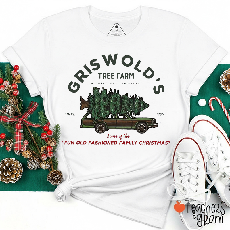 Christmas Tree Farm A Christmas Tradition Teacher T-Shirt
