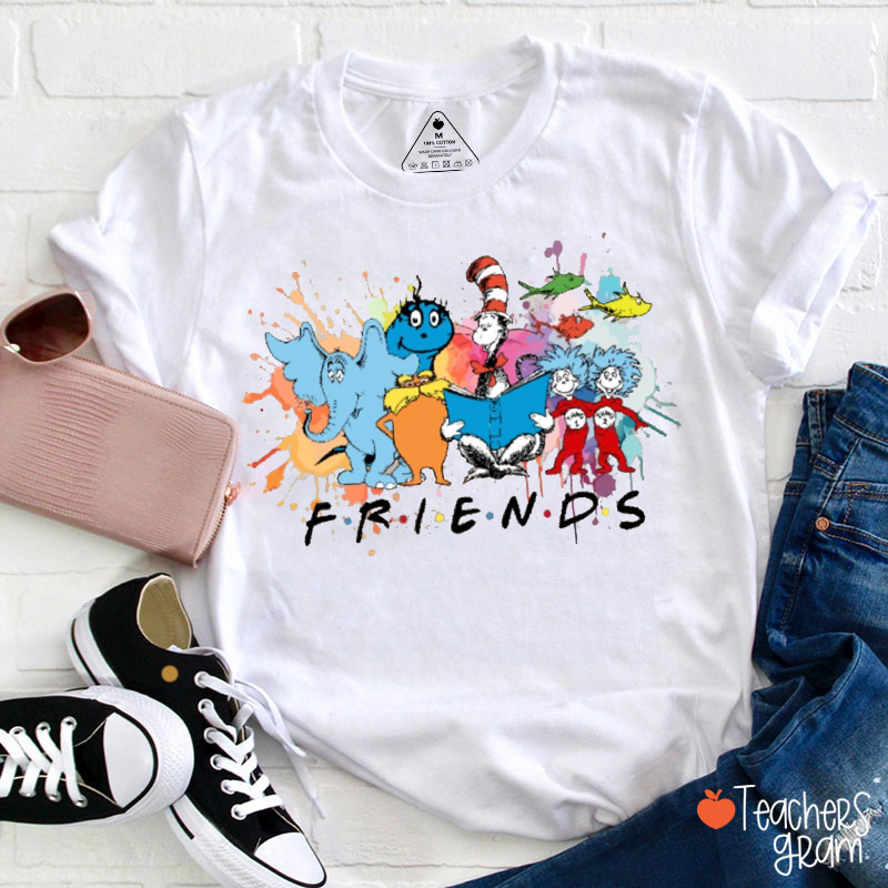 Cats Friends Teacher T-Shirt