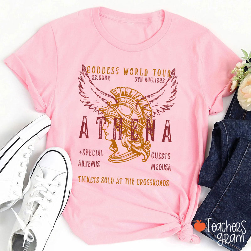 Athena Goddess World Tour Teacher T-Shirt