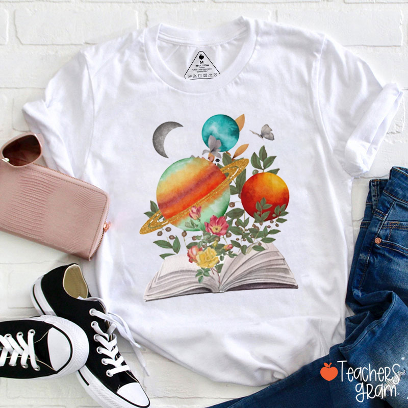 Science And Reading Lover Teacher T-Shirt