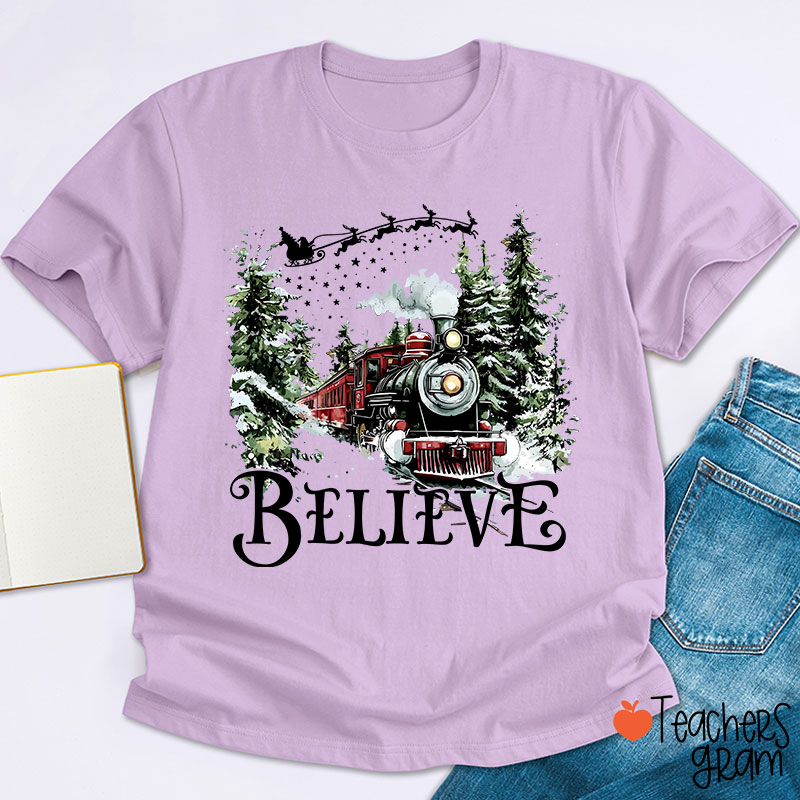 Believe Polar Express Teacher T-Shirt