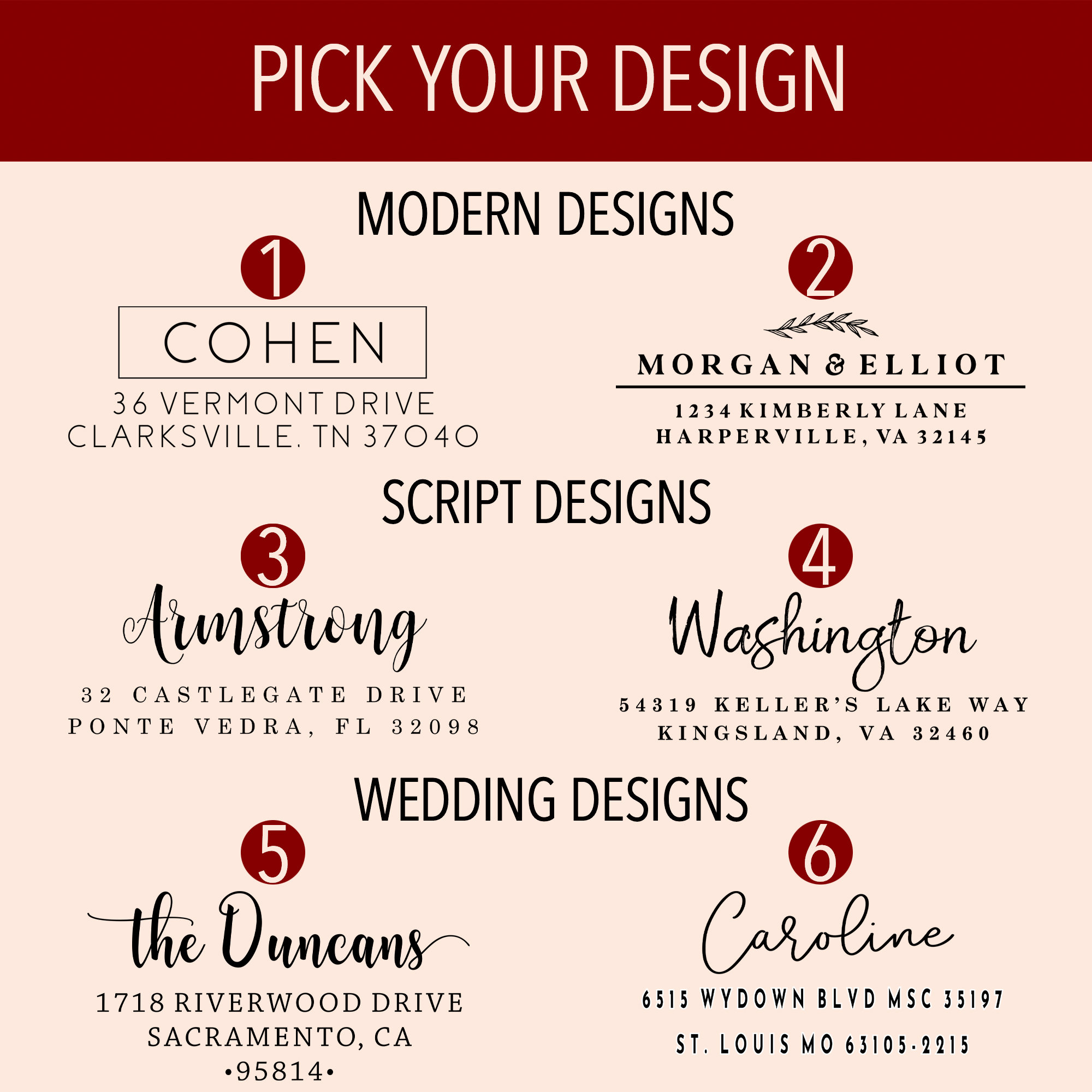 Personalized Return Address Teacher Rectangle Stamp