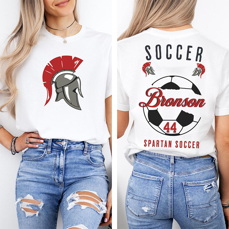 Personalized Mascot Icon And Sport Game Day Teacher Two Sided T-Shirt