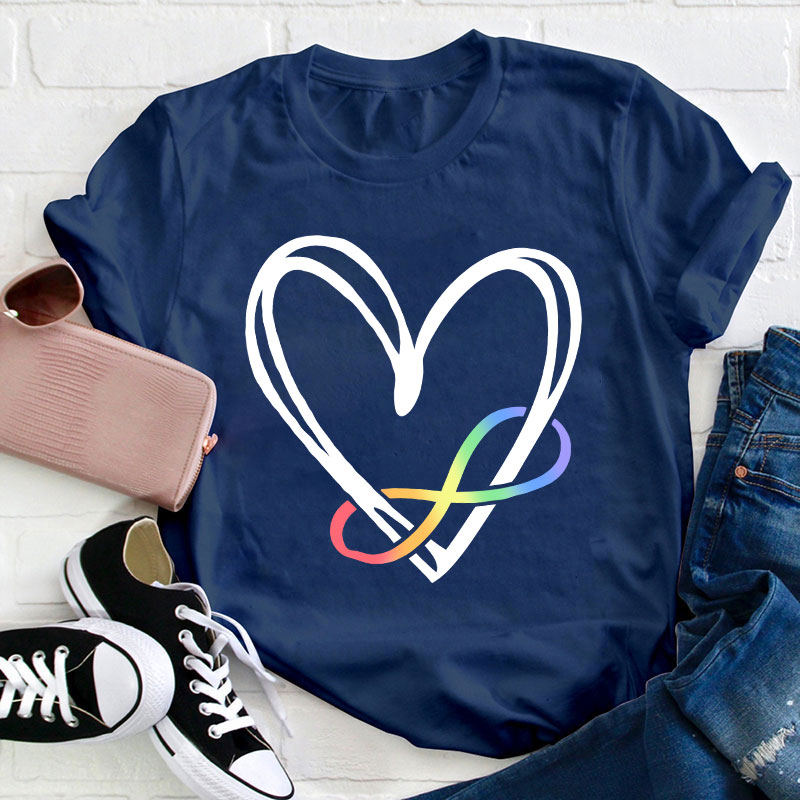 Autism Heart Teacher T-Shirt