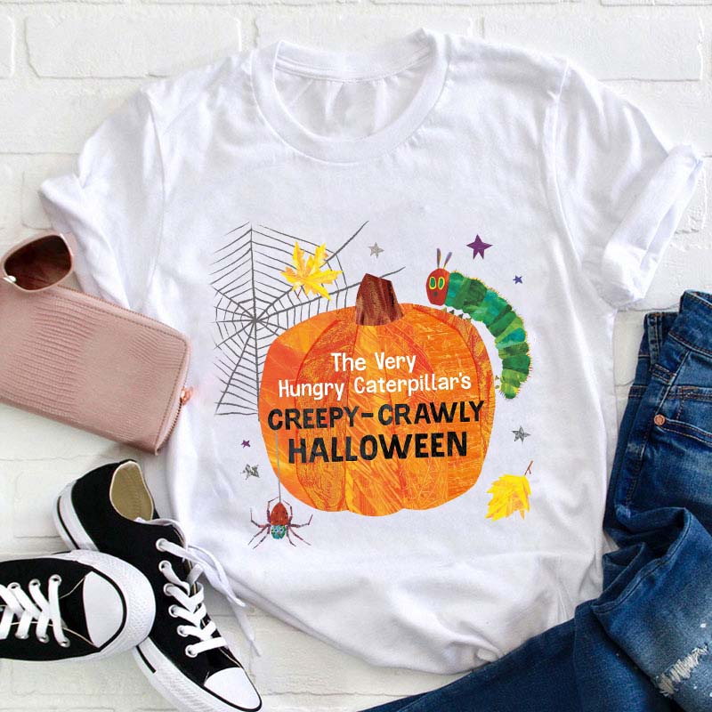 Caterpillar’s Creepy-Crawly Halloween Teacher T-Shirt