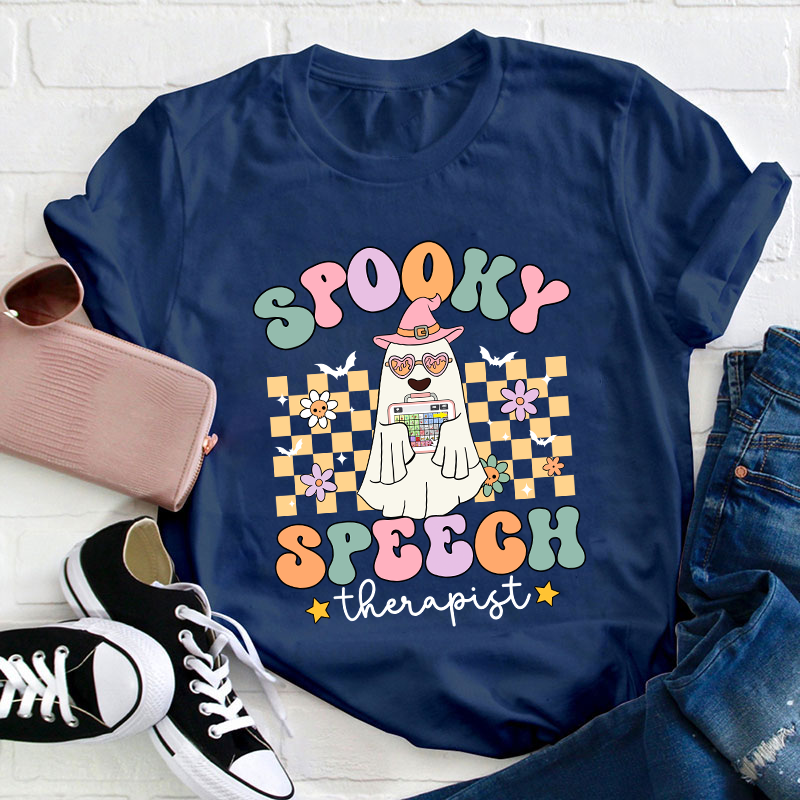 Spooky Speech Therapist Teacher T-Shirt