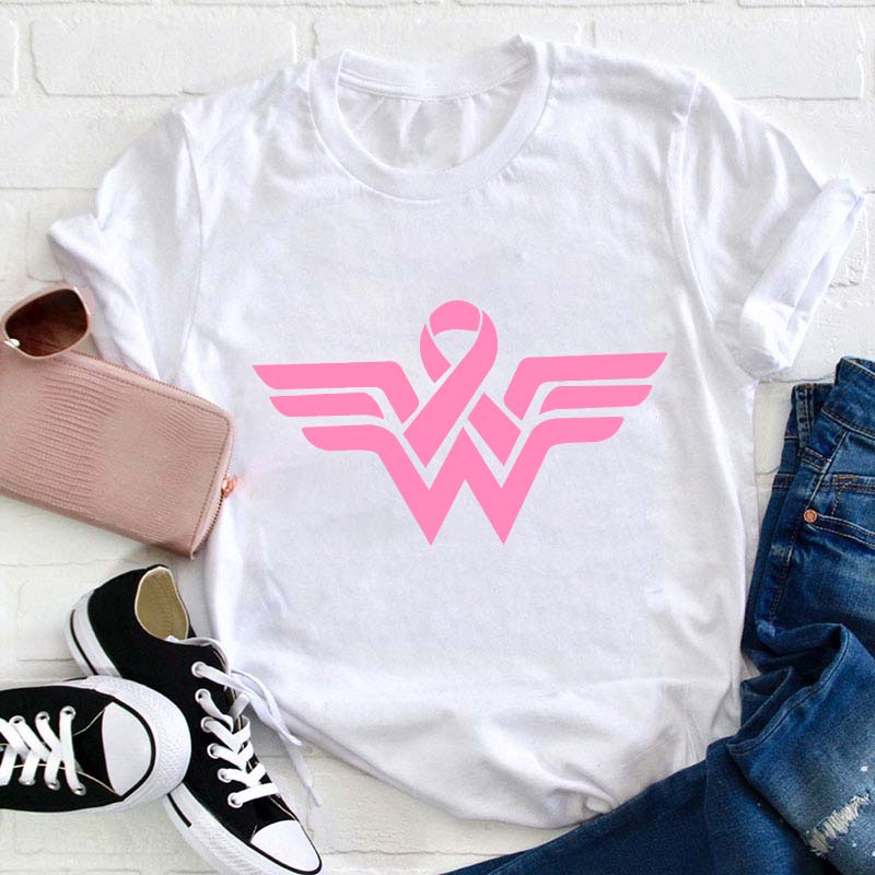 Breast Cancer Warrior Teacher T-Shirt