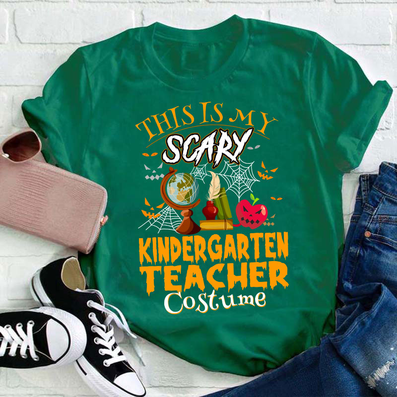 Personalized Grade This Is My Scary Costume Teacher T-Shirt