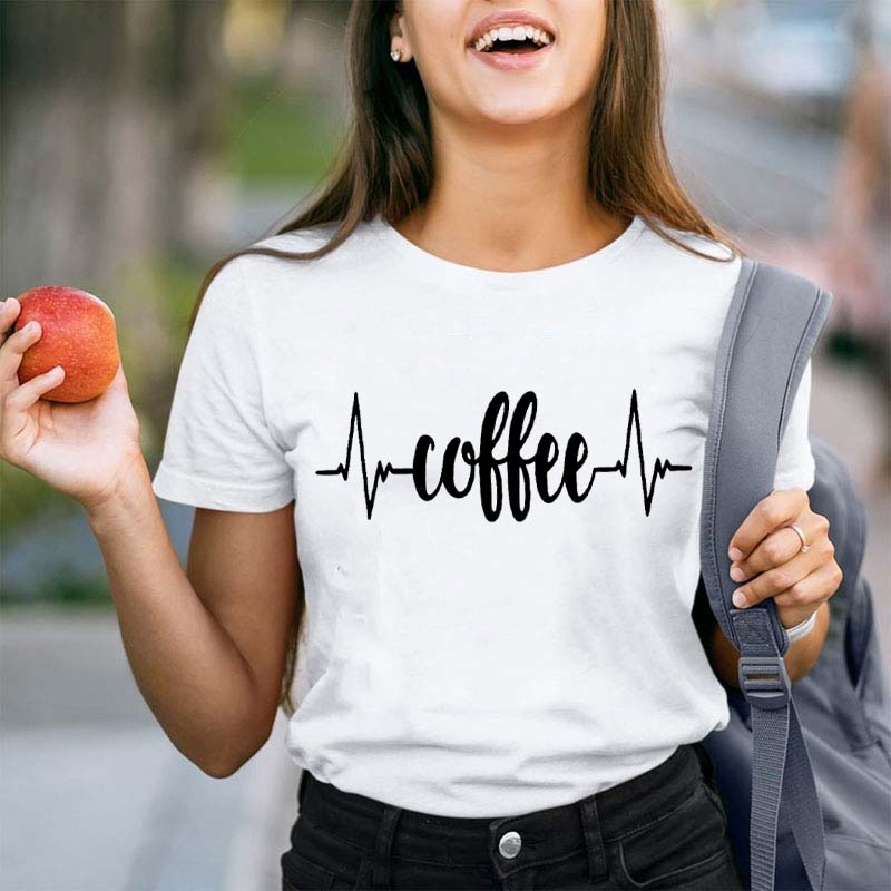 Coffee Heartbeat Teacher T-Shirt