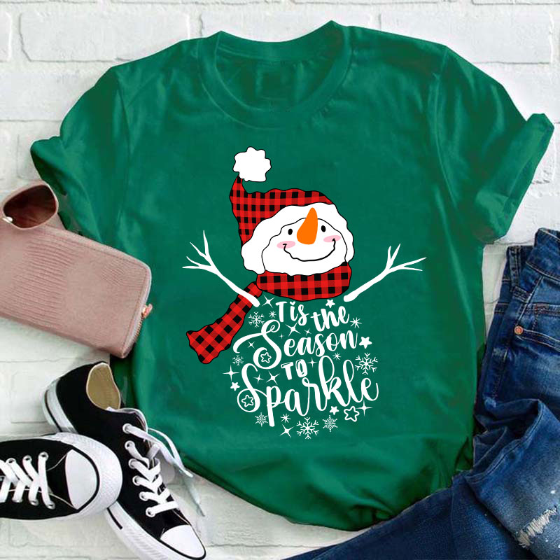 Tis The Season To Sparkle Teacher T-Shirt