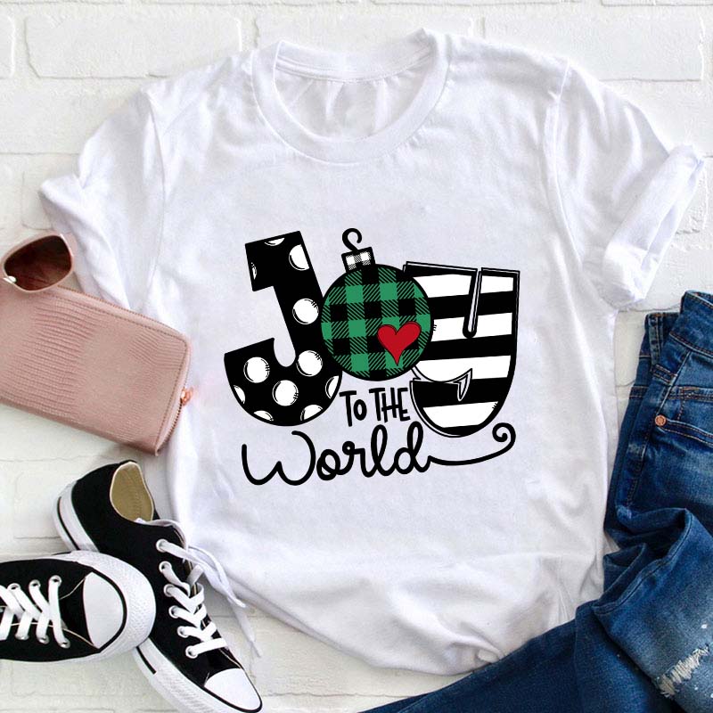 Super Cute Joy To The World Teacher T-Shirt