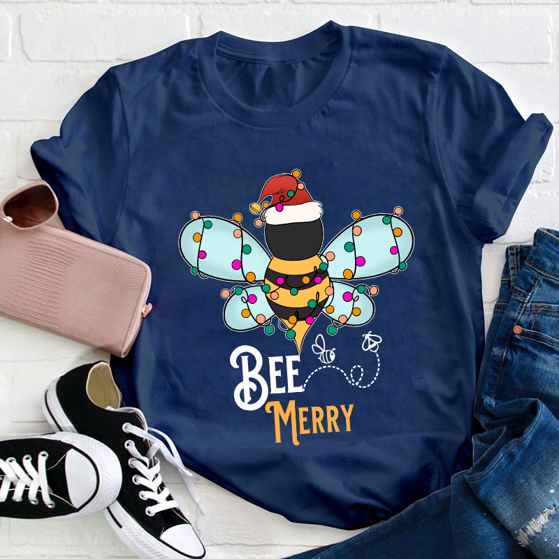 Bee Merry Teacher T-Shirt