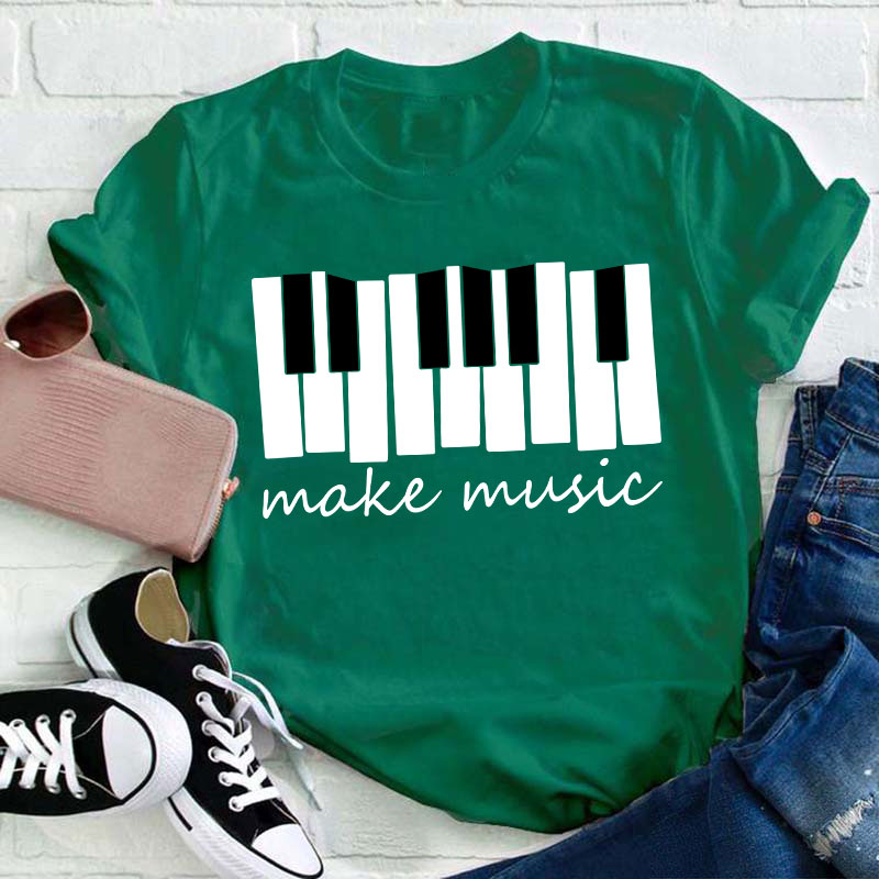 Piano Make Music Teacher T-Shirt