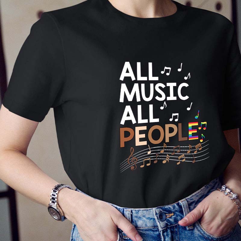 All Music All People Teacher T-Shirt