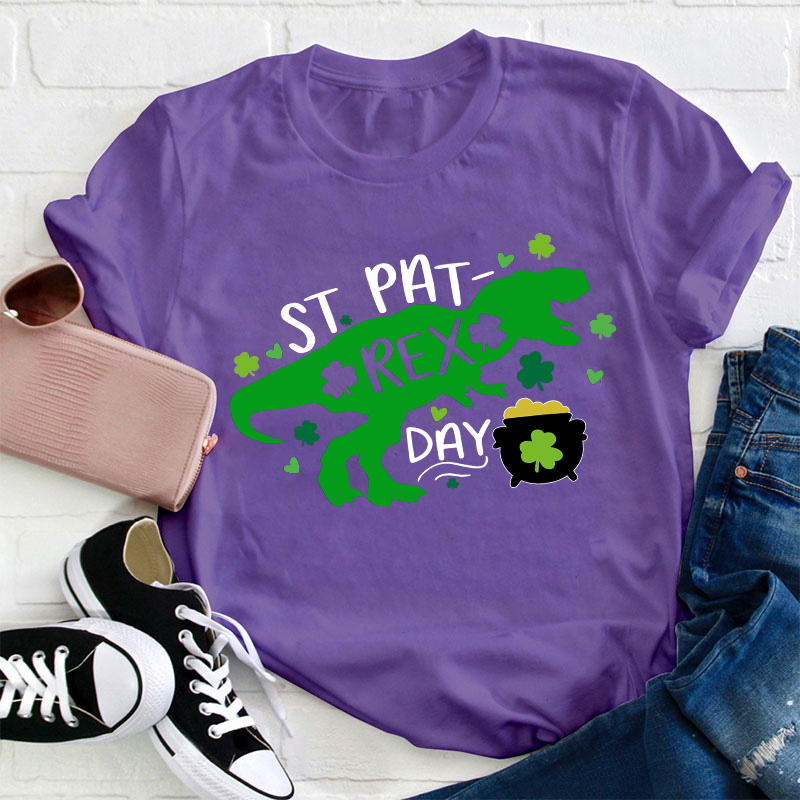 St Pat Rex Day Teacher T-Shirt