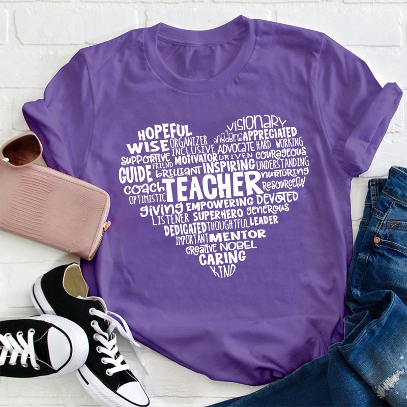 Positive Heart Teacher T-Shirt