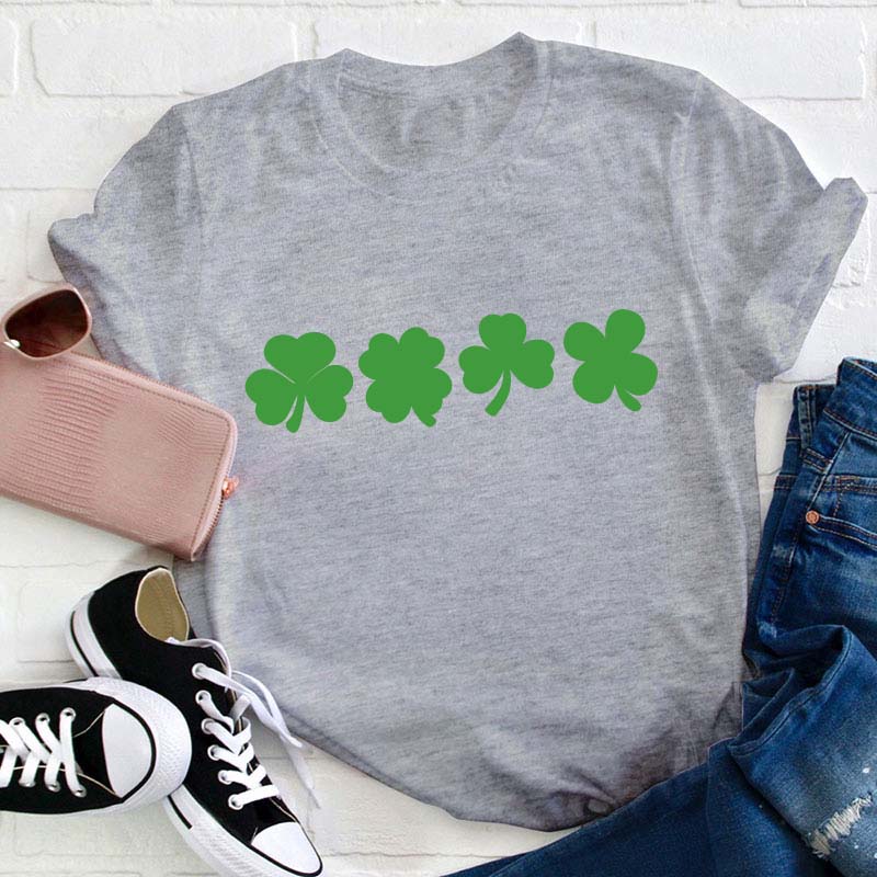 Shamrock Lucky Teacher T-Shirt