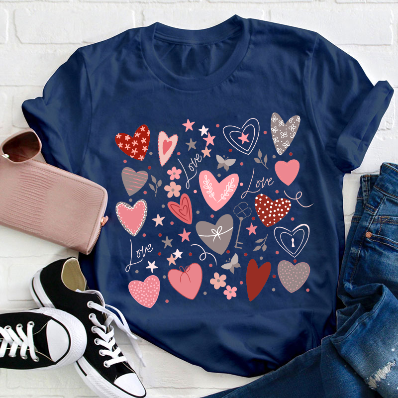 Love Valentine Teacher T-Shirt
