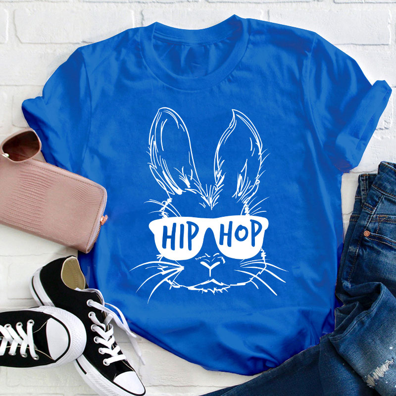 Hip Hop Bunny Teacher T-Shirt