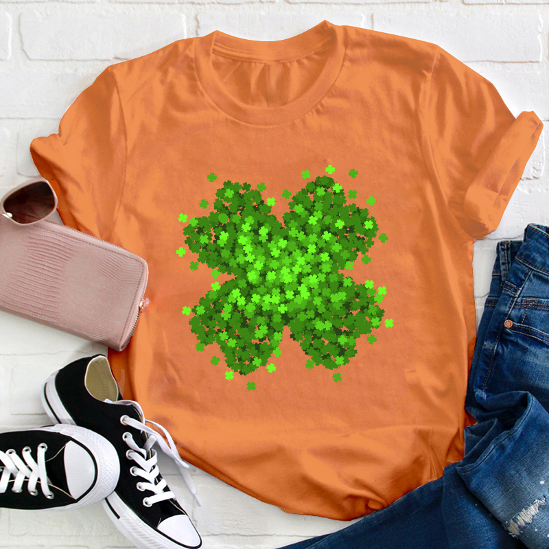 Green Shamrock Teacher T-Shirt