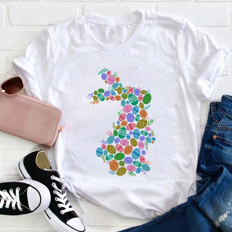 Cute Bunny Teacher T-Shirt