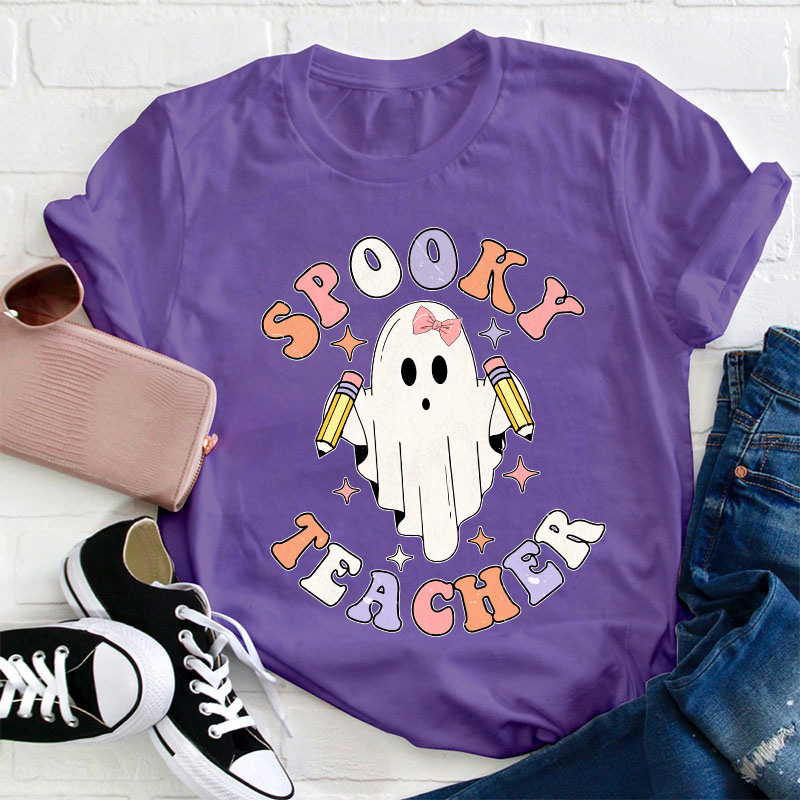 Spooky Ghost Teacher T-Shirt