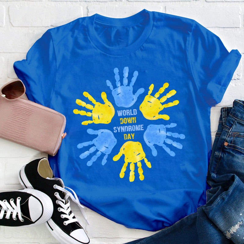 World Down Syndrome Day Teacher T-Shirt
