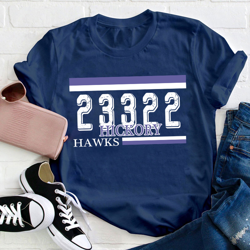 Personalized Zip Code School Teacher T-Shirt