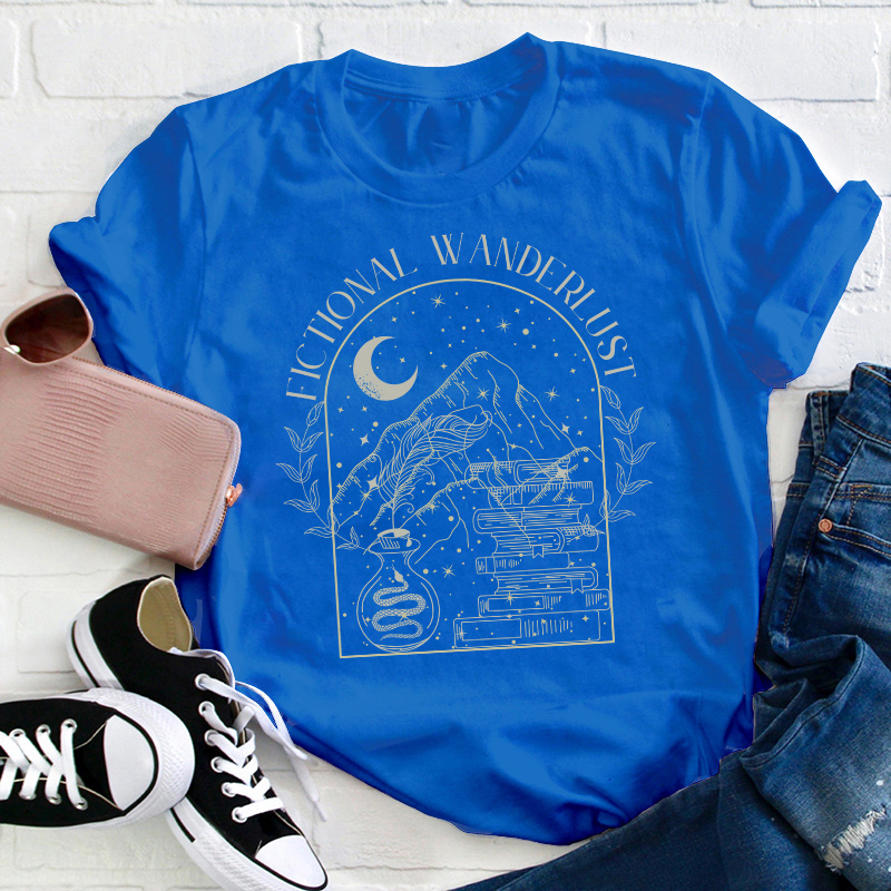 Fictional Wanderlust Teacher T-Shirt