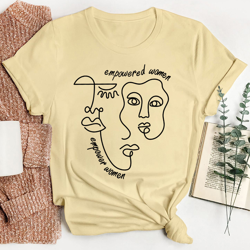 Empowered Women Empower Women Art Teacher T-Shirt