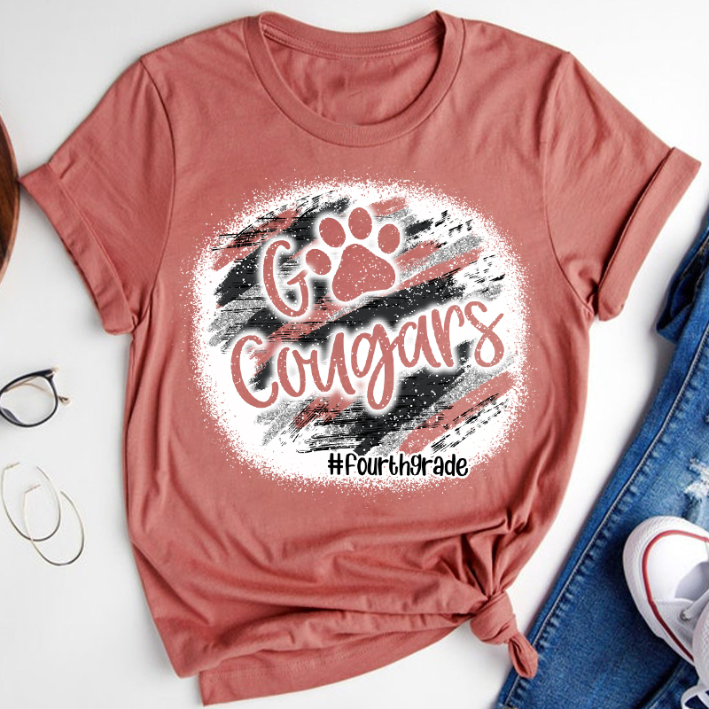 Personalized Cheer Up Team Go Team Teacher T-Shirt