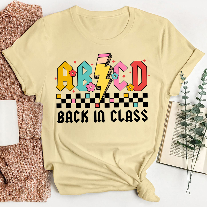 ABCD Back In Class Teacher T-Shirt