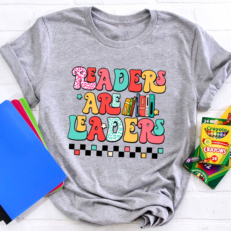 Groovy Readers Are Leaders Teacher T-Shirt