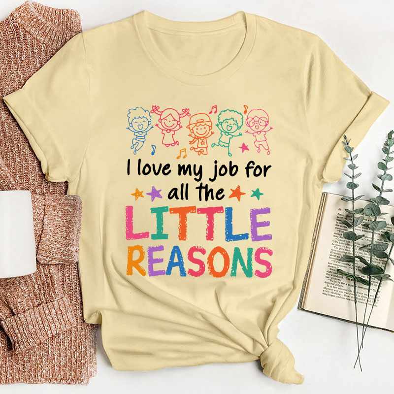 I Love My Students I Love My Job For The Little Reason Teacher T-Shirt
