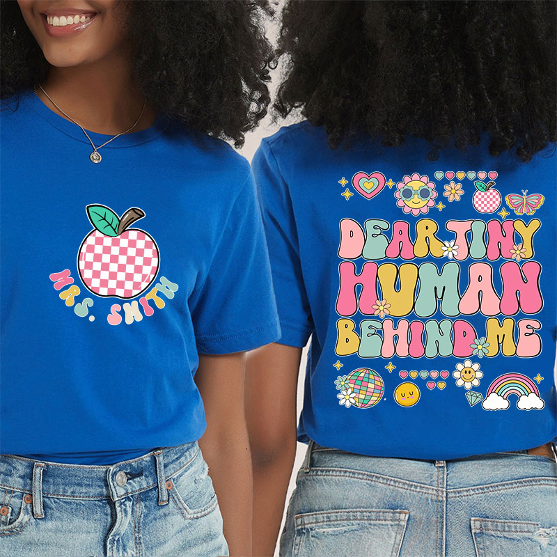 Personalized You Are Important Teacher Two Sided T-Shirt