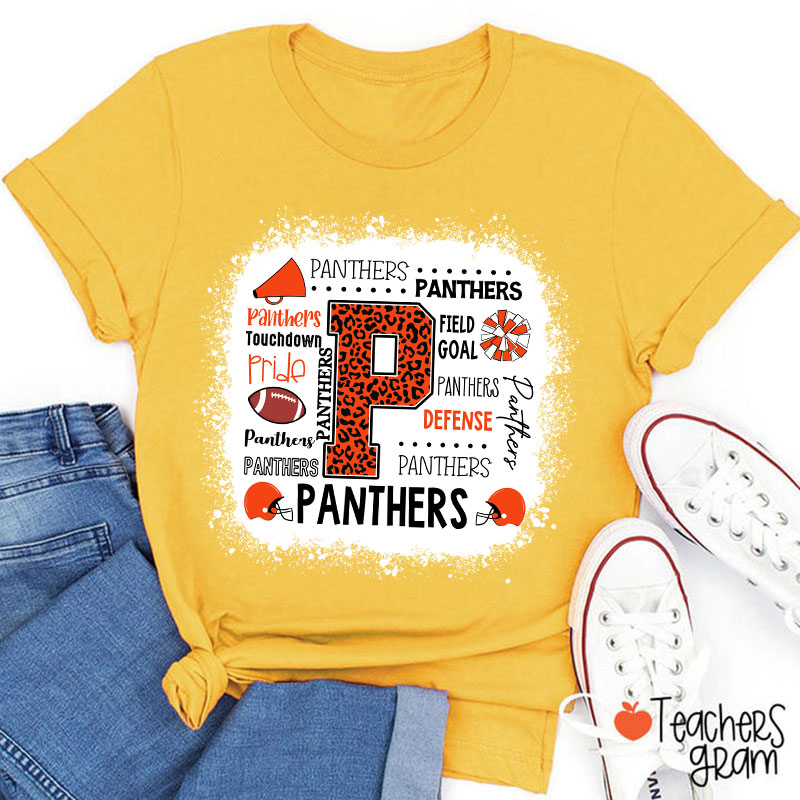 Personalized Team Typography Mascot Teacher T-Shirt