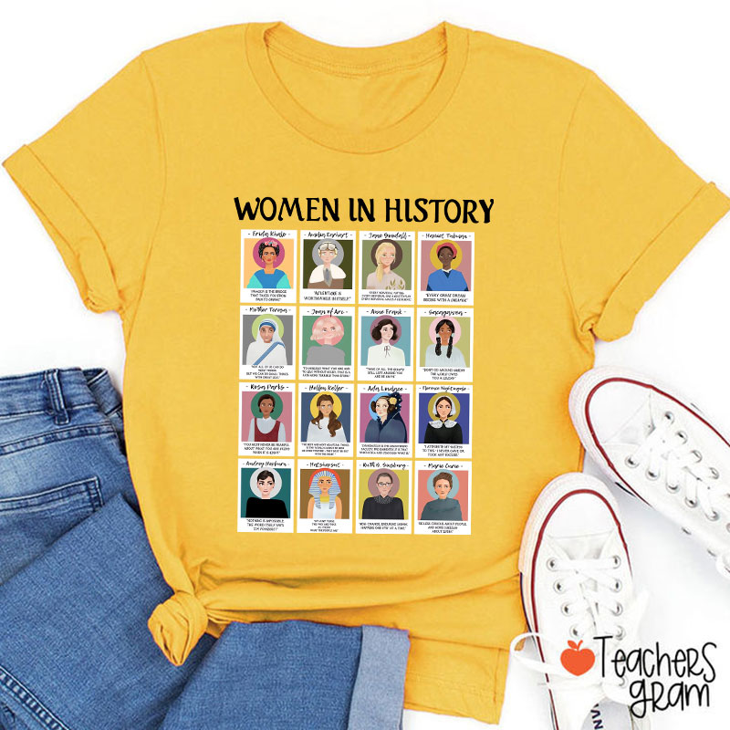 Women In History Teacher T-Shirt