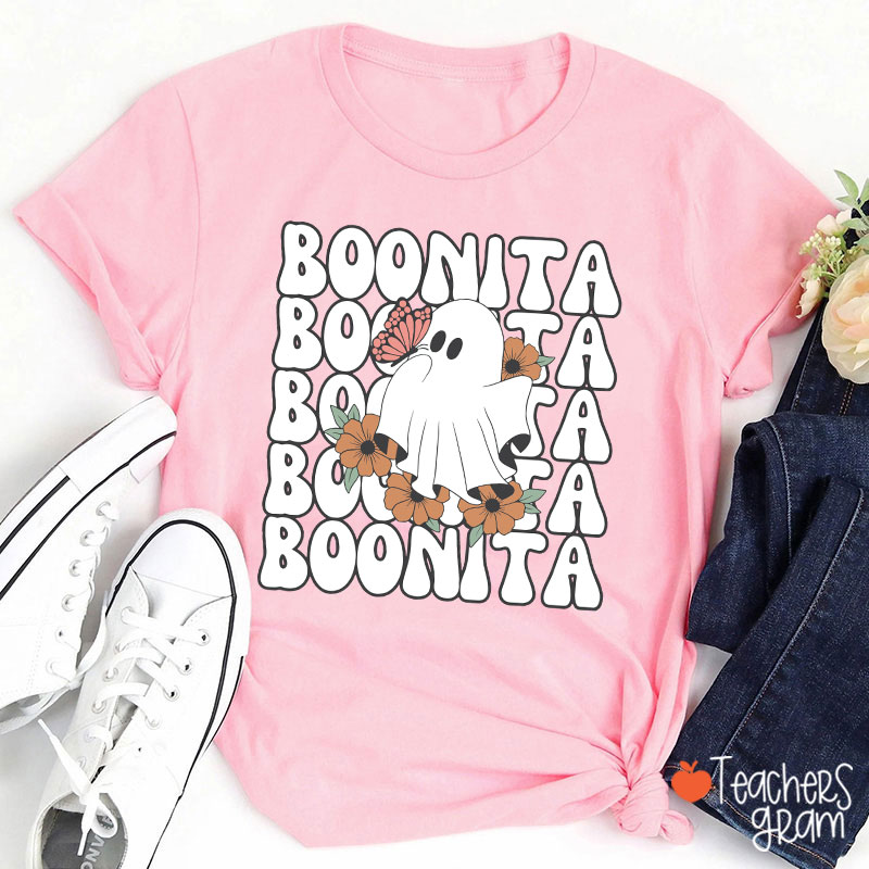 Boonita Cute Ghost Spanish Teacher T-Shirt