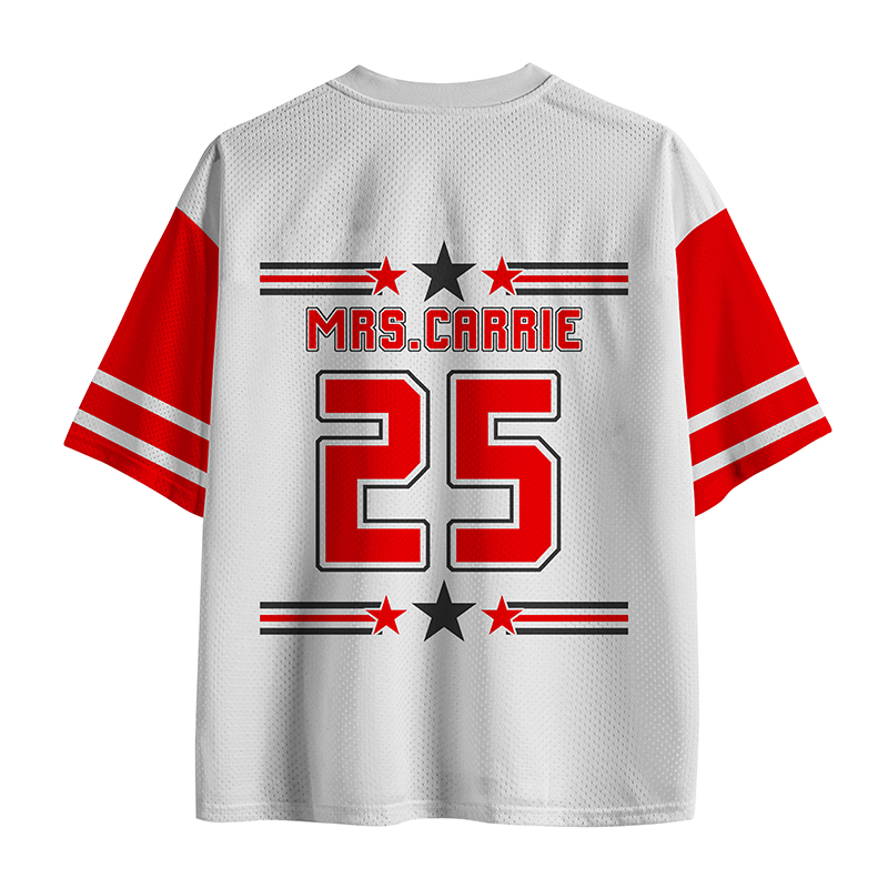 Personalized Star And Stripes Mascot Teacher Mesh Jersey