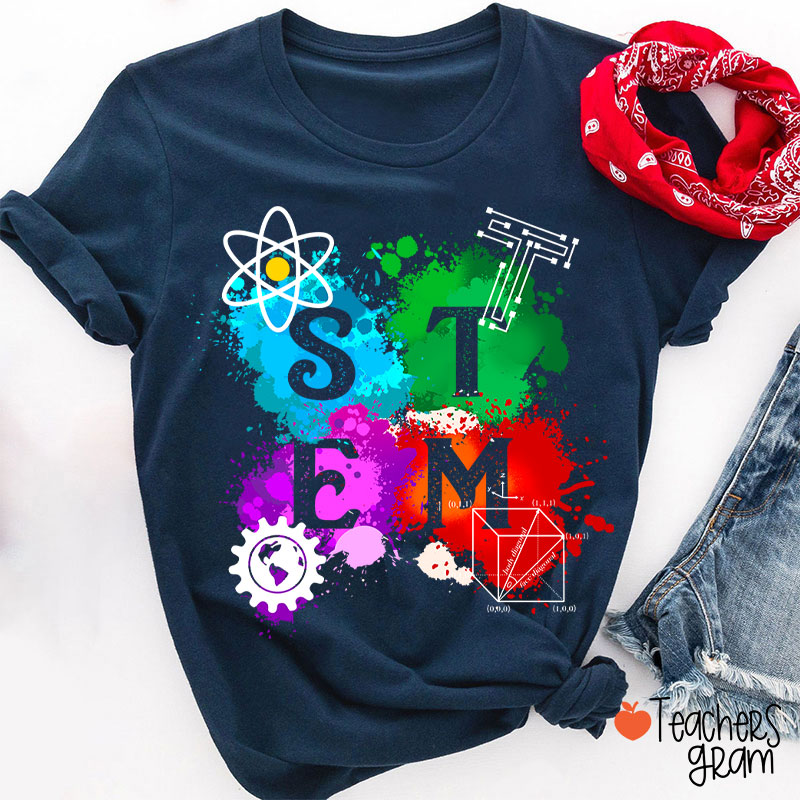 STEM Science Technology Engineering And Mathematics Teacher T-Shirt