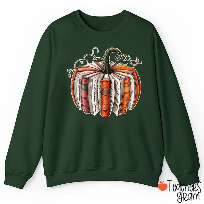 Pumpkin Book Teacher Sweatshirt