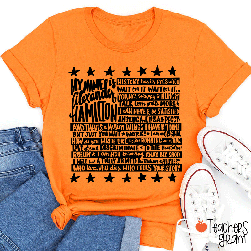 My Name Is Famous Theater Teacher T-Shirt