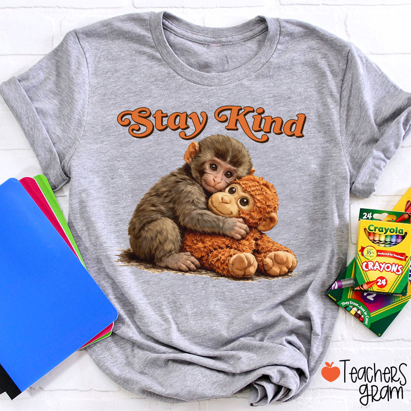 Stay Kind Punch Teacher T-Shirt