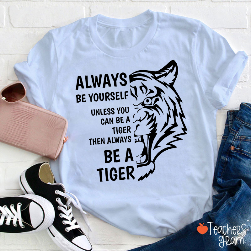 Personalized Mascot Silhouette Quote Teacher T-Shirt