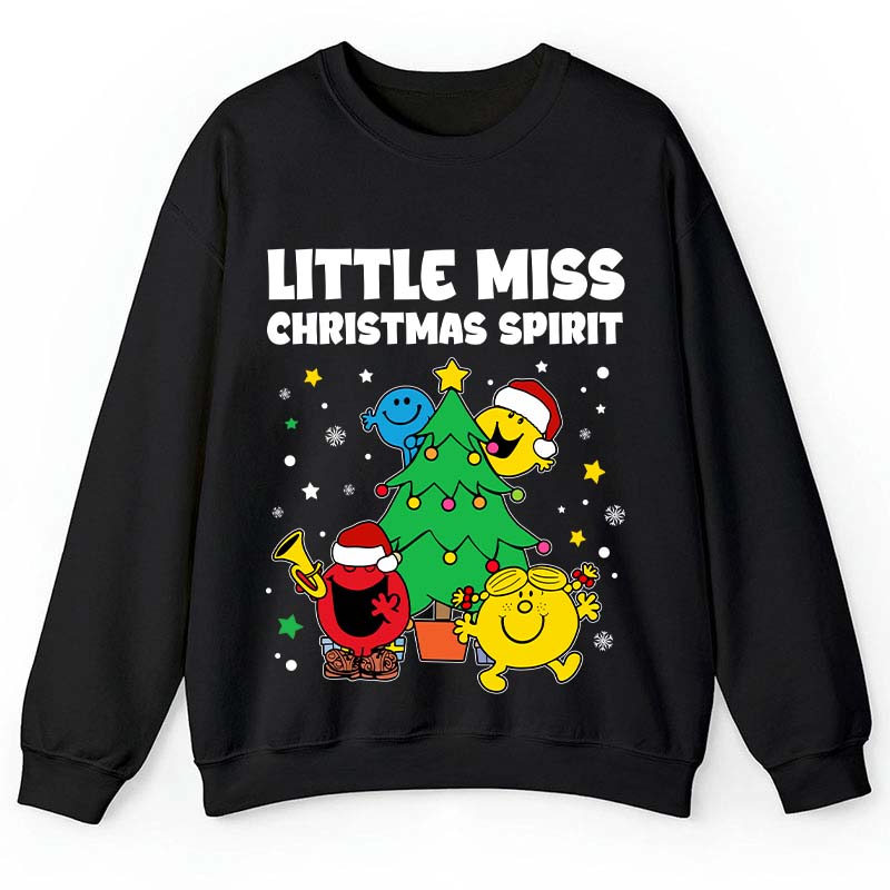 Little Miss Christmas Spirit Teacher Sweatshirt
