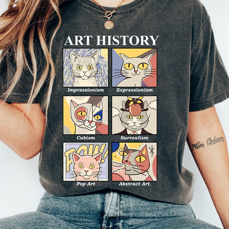 Art History Teacher Washed T-Shirt