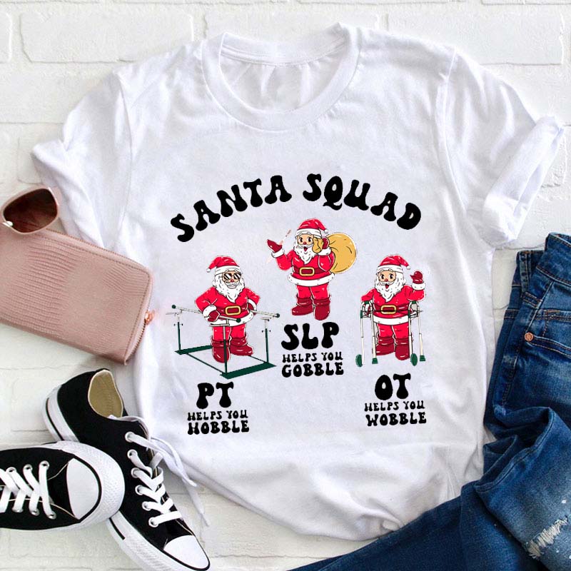 Santa Squad Teacher T-Shirt